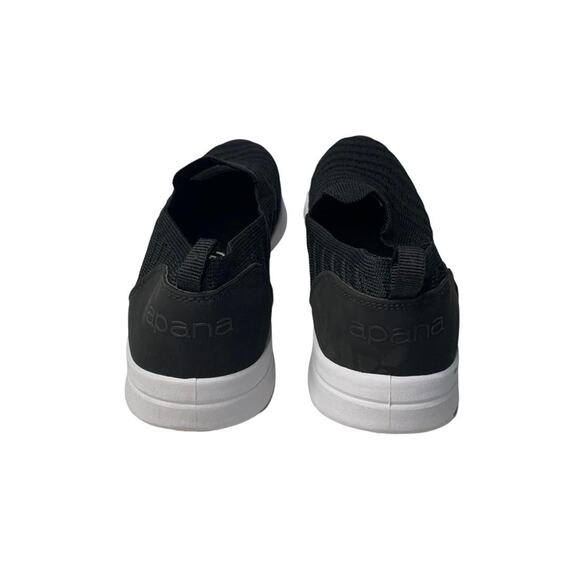 Apana Inhale Women’s Comfy Slip On Black‎ Sneaker Shoes 9 #AF9988 - Picture 4 of 8